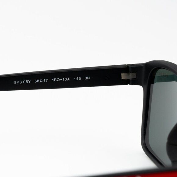 NEW Prada Linea Rossa PS05YS 1BO10A Matte Black Mirror Red Unisex Sunglasses - Picture 9 of 10